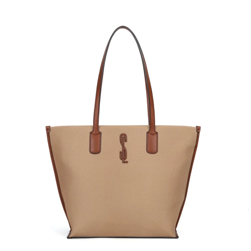 Bolsa shopper grande canvas marrom safari - vista 1 de 7