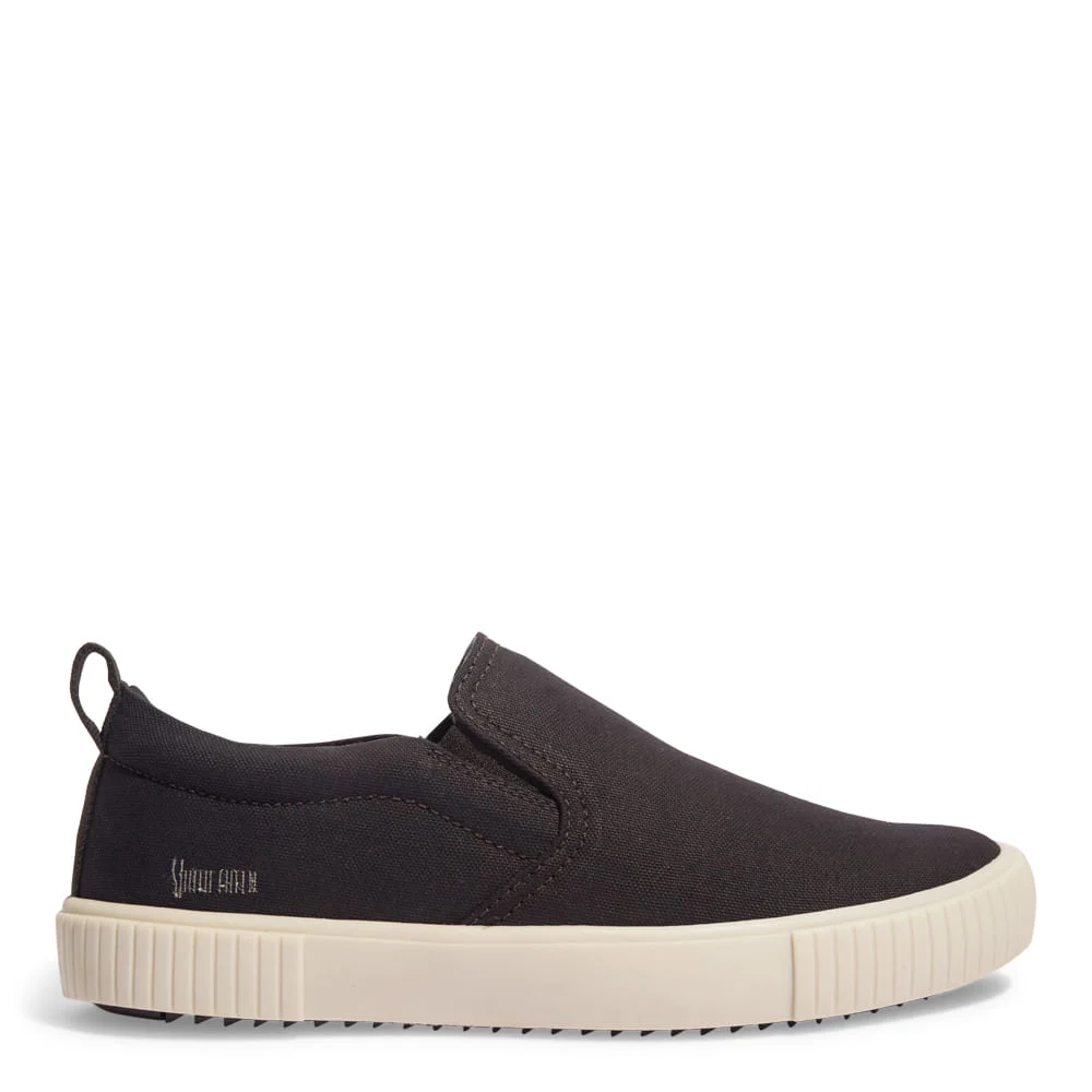 Tênis Slip On Masculino Lona Canelada Preto - vista 1 de 3