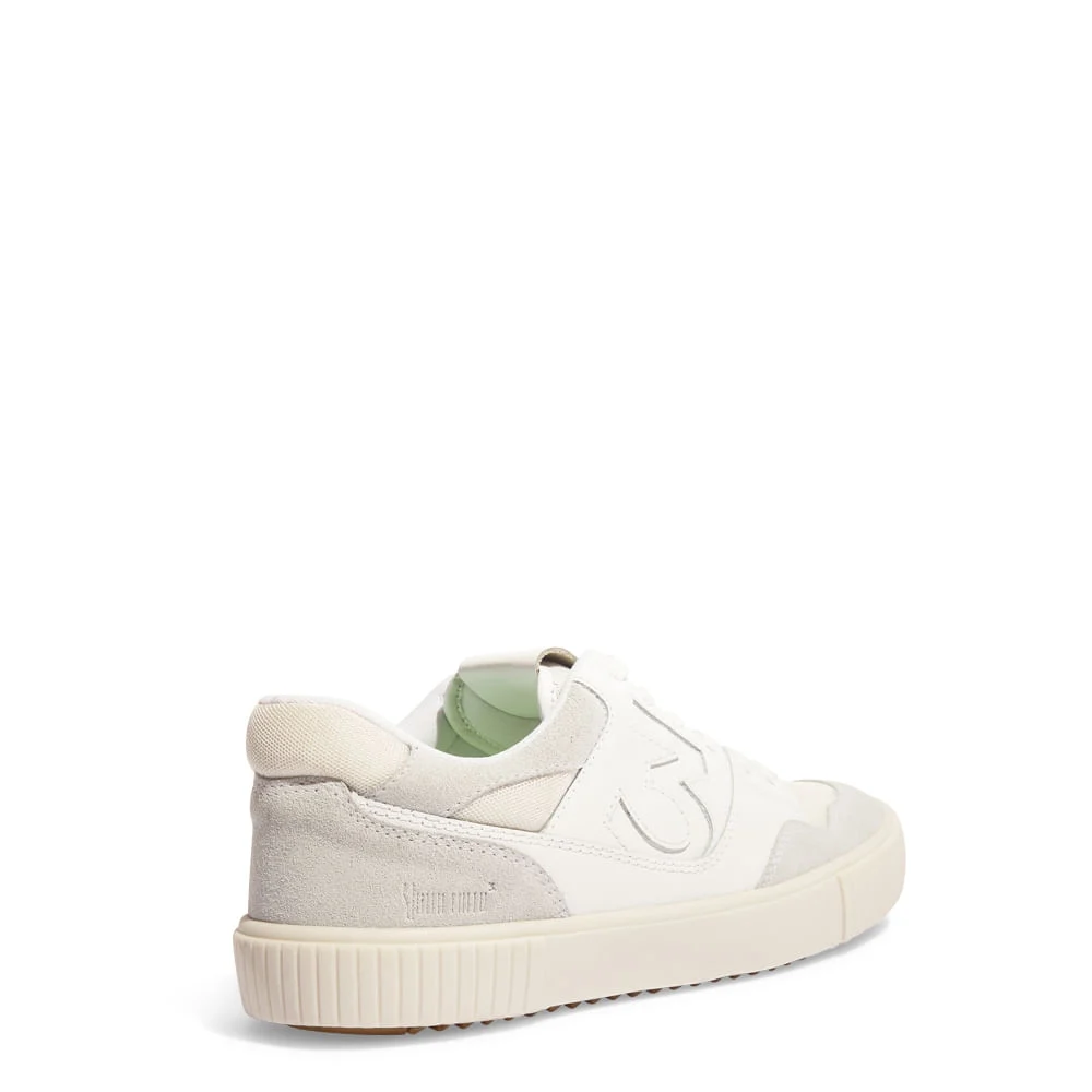 Tênis Masculino Couro Camurça Off White E Cinza - vista 4 de 4