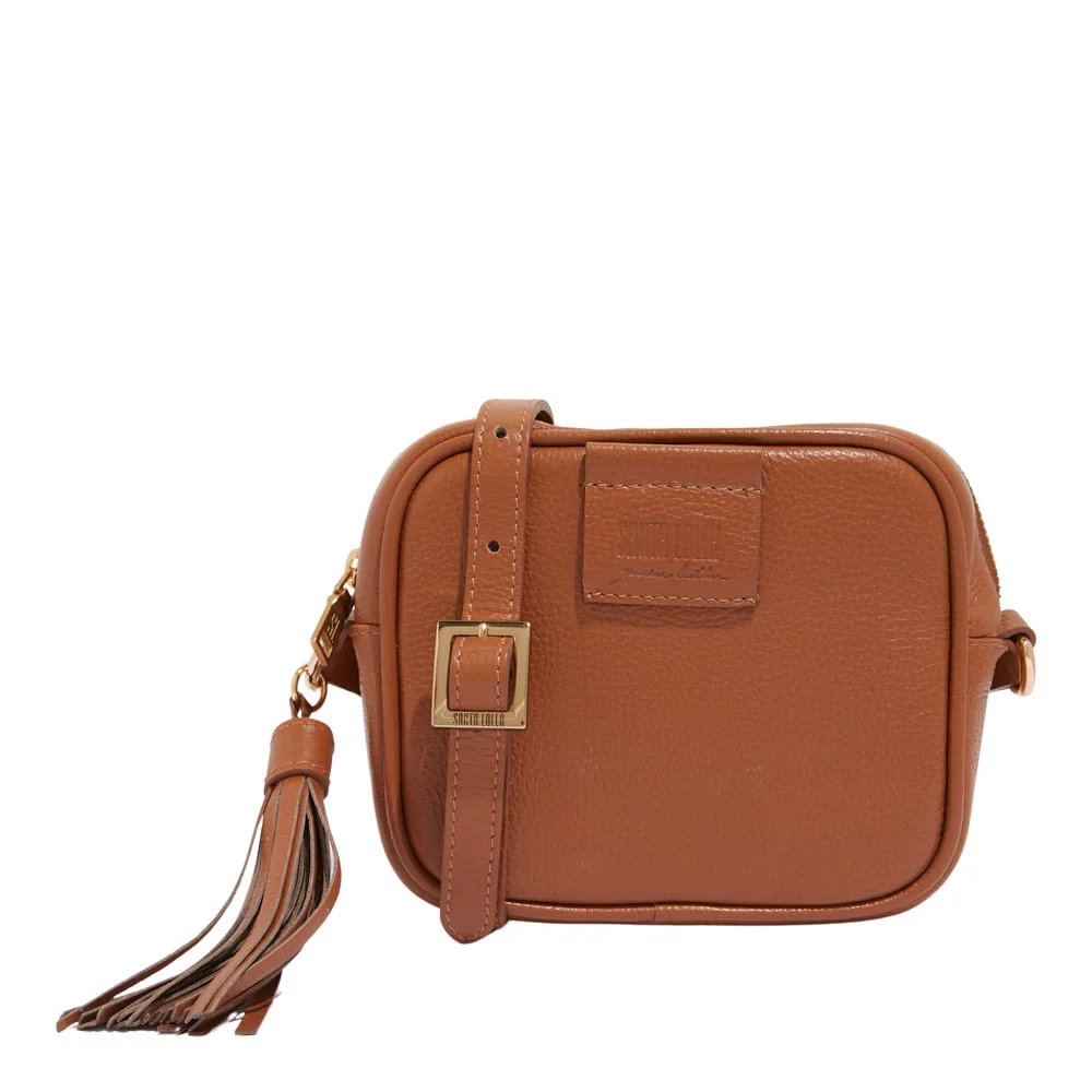 Bolsa Camera Bag Marrom Safari Couro Floater - vista 1 de 3