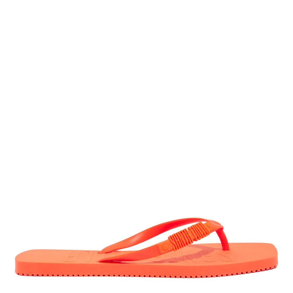 Chinelo Flip Flop Borracha Laranja Neon - vista 1 de 4