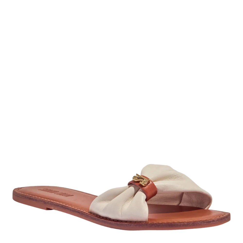 Rasteira Couro Nobre Soft Off White - vista 2 de 4