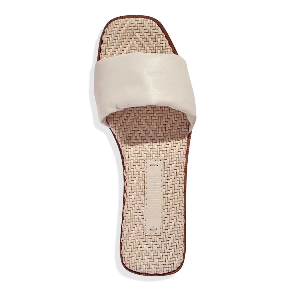 Rasteira Couro Nobre Soft Off White - vista 3 de 4