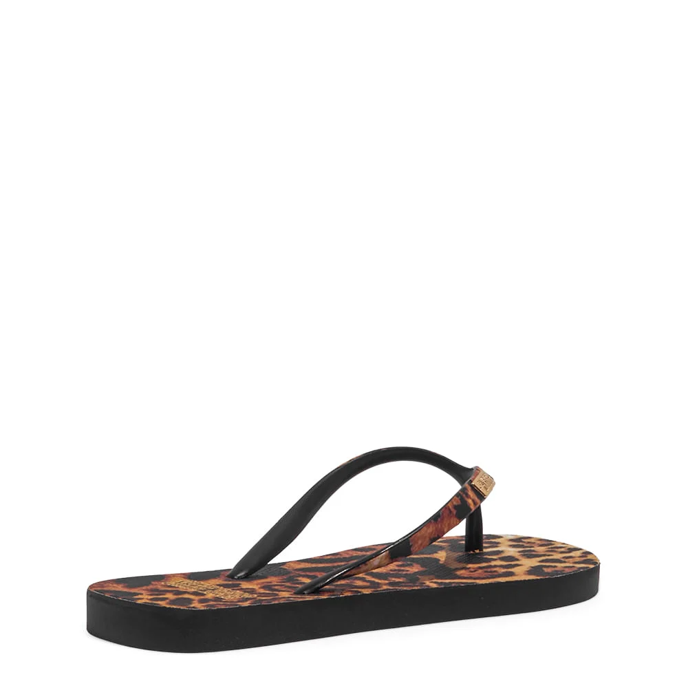 Chinelo Flip Flop Borracha Animal Print Onça - vista 4 de 4
