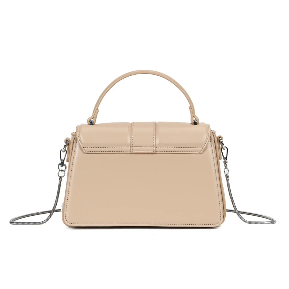 Bolsa Pequena Soft Bege Fivela Brilho - vista 7 de 7