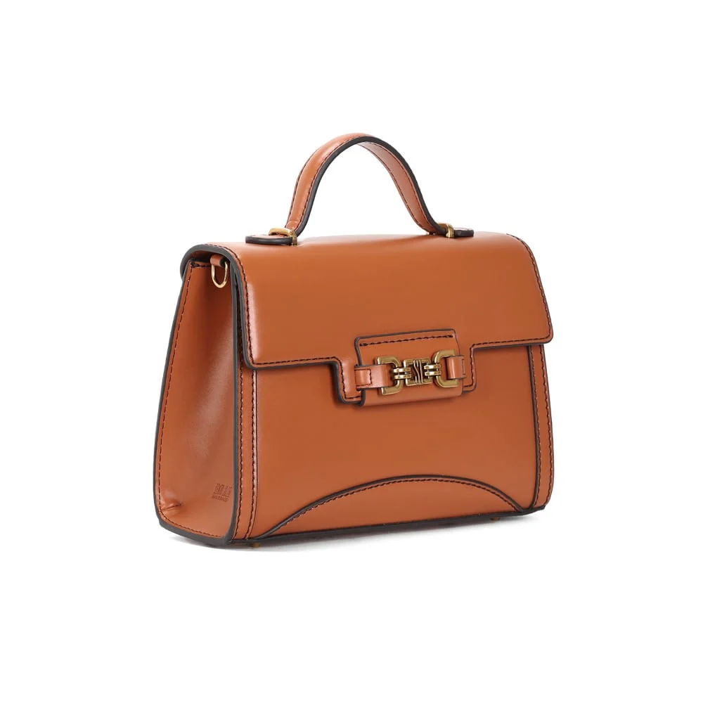 Bolsa Soft Marrom Alça De Mão - vista 2 de 3