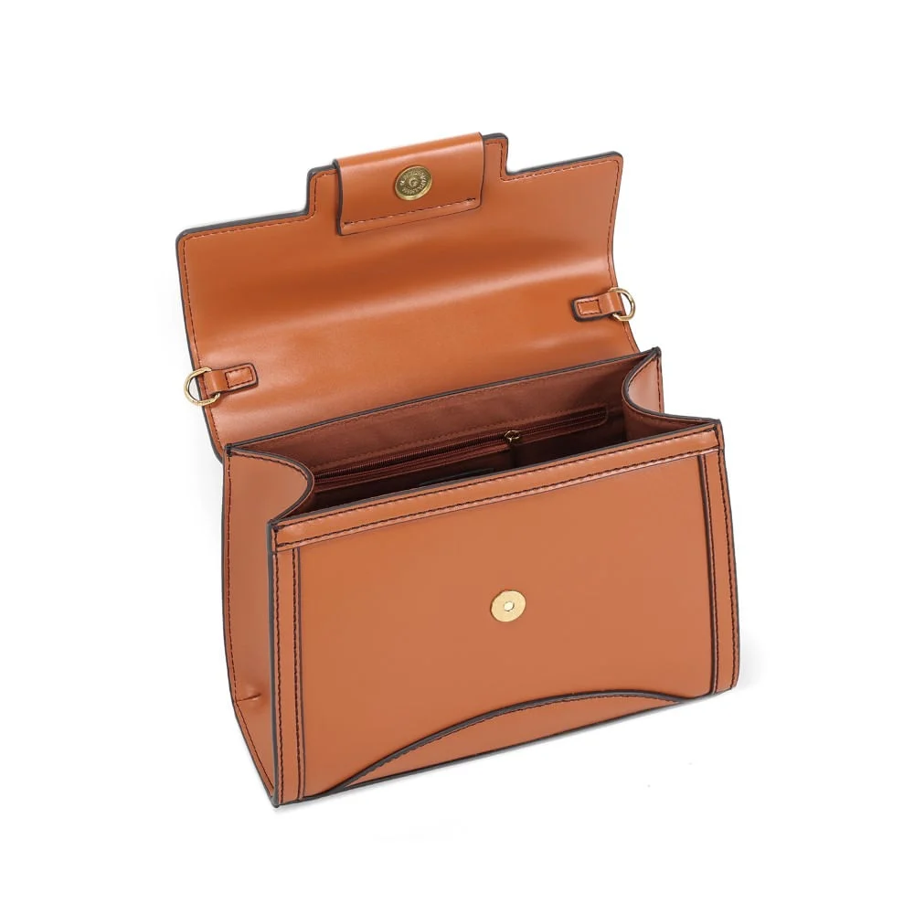 Bolsa Soft Marrom Alça De Mão - vista 3 de 3