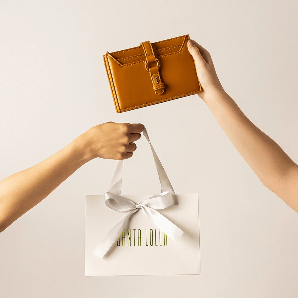 Bolsa Carteira Soft Caramelo Alça De Ombro - vista 3 de 4