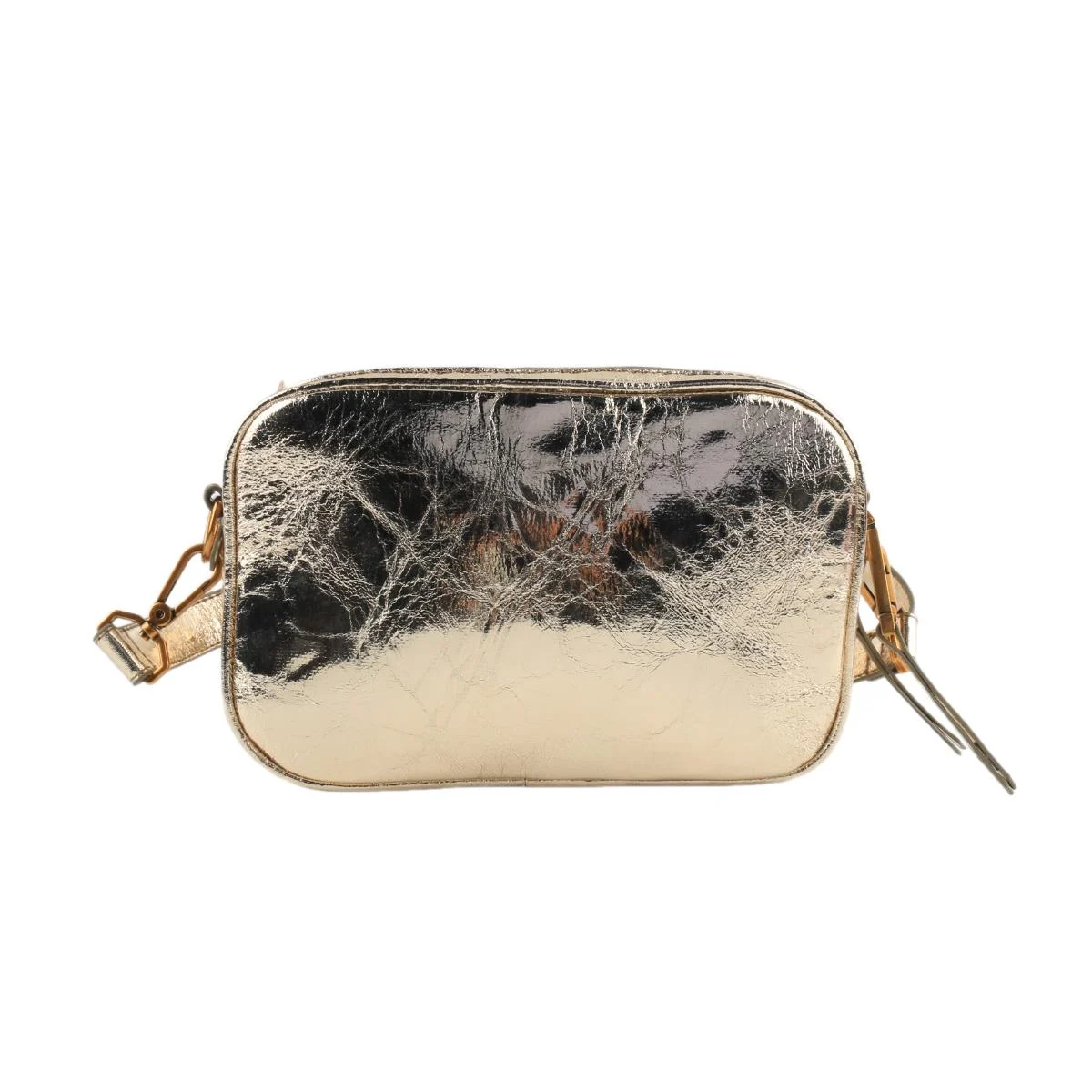 Bolsa Câmera Bag Dourada Metalizada Crinkle - vista 6 de 6