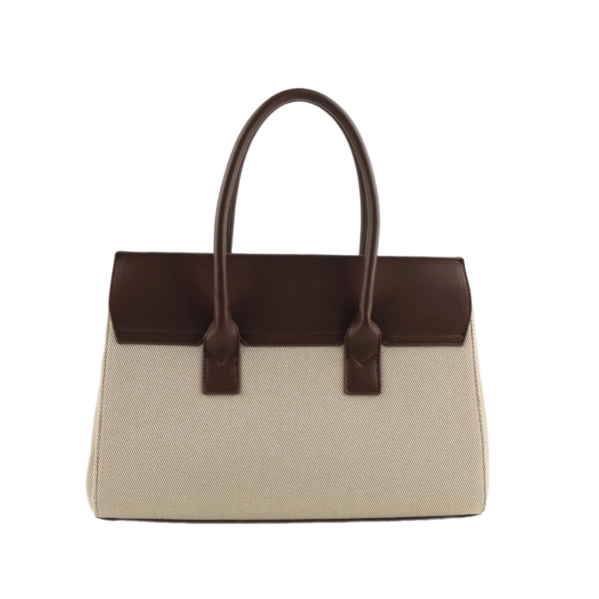Bolsa Tote Palha Tramado Marrom Cocoa - vista 5 de 5
