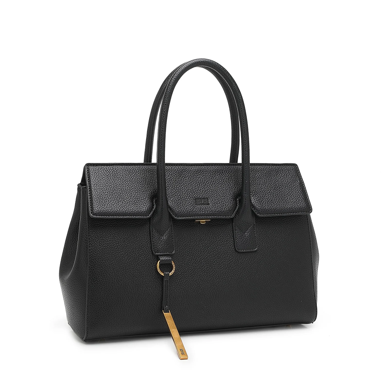 Bolsa tote preta floater alça de mão - vista 2 de 4