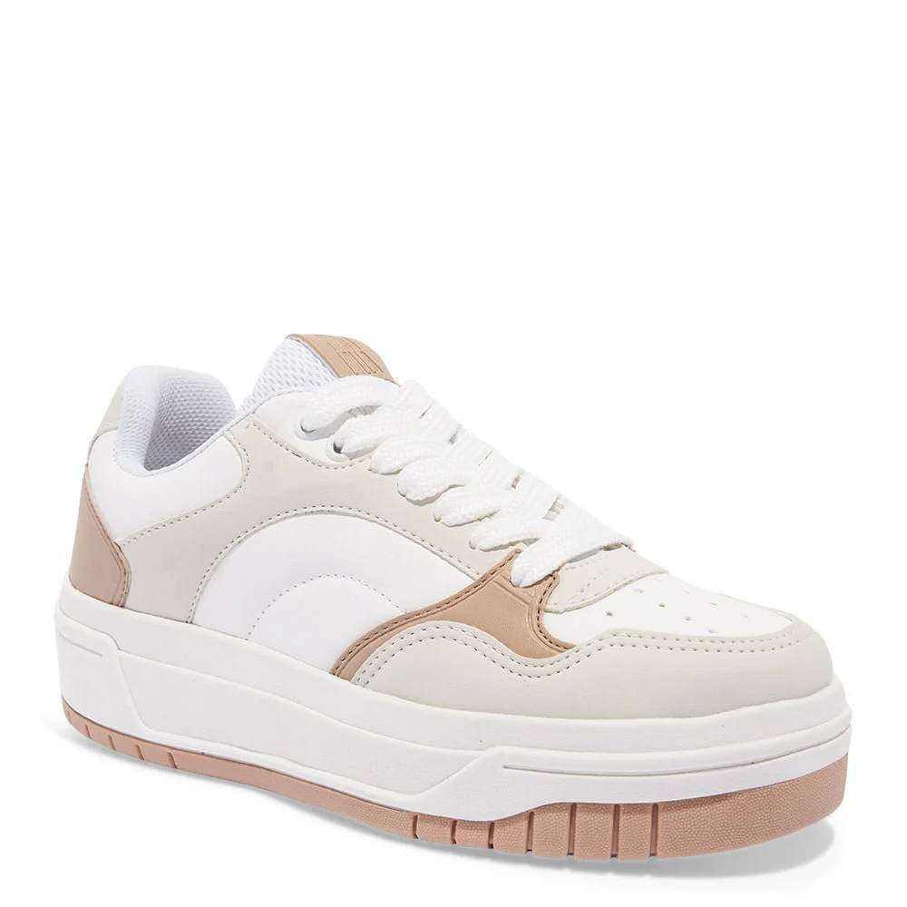Tênis Plataforma Napa Santorine Off White E Bege - vista 2 de 4