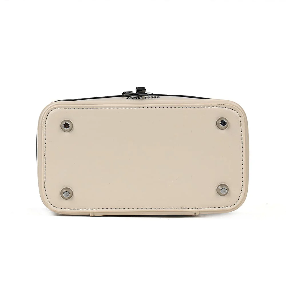 Bolsa Soft Preto e Branco Alça de Ombro - vista 6 de 8