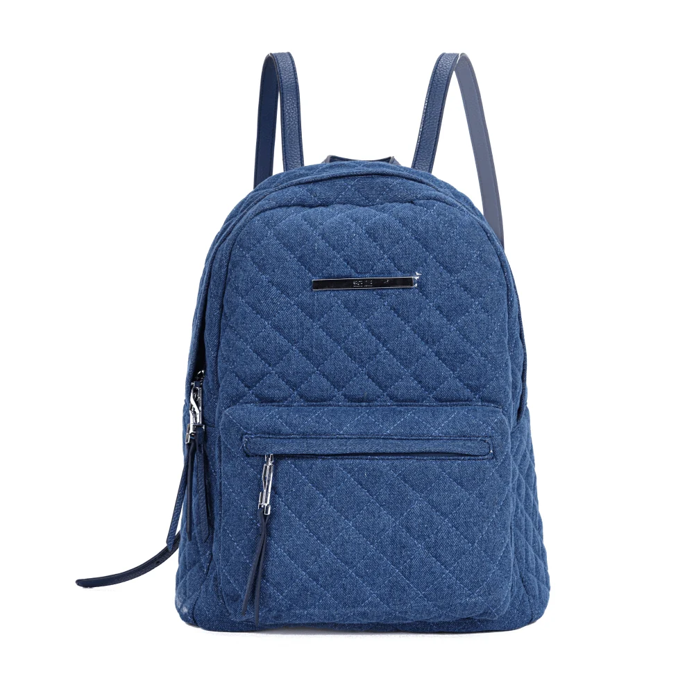 Mochila Grande Jeans Azul - vista 2 de 6
