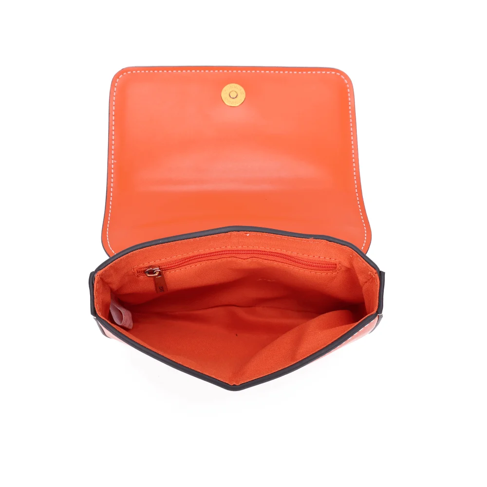 Bolsa Pequena Soft Laranja Caju Alça Transversal - vista 4 de 6