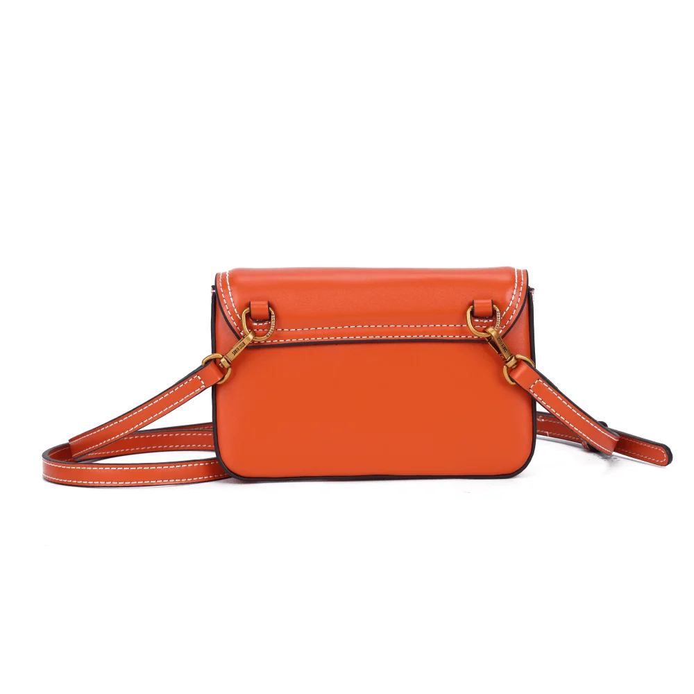 Bolsa Pequena Soft Laranja Caju Alça Transversal - vista 6 de 6