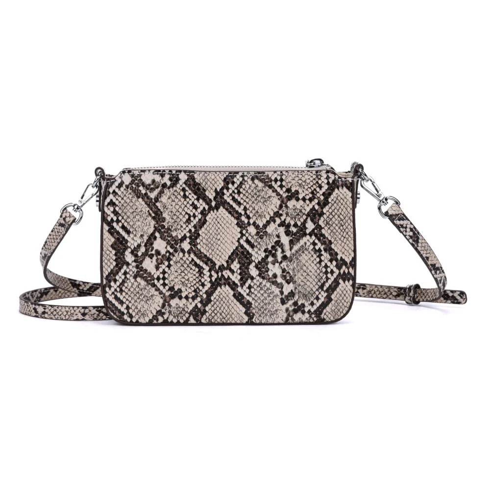 Bolsa Pequena Estampa Animal Print Cobra Alça Transversal - vista 6 de 6