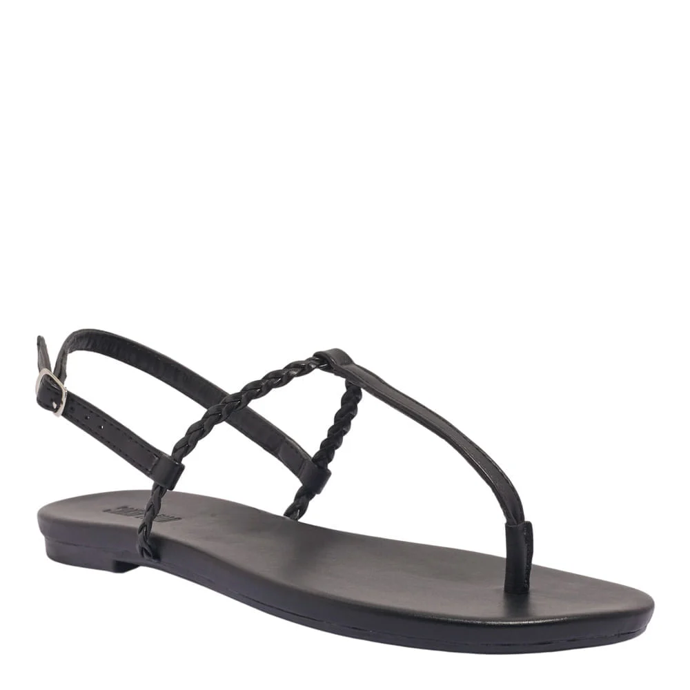 Rasteira napa soft preto - vista 2 de 4