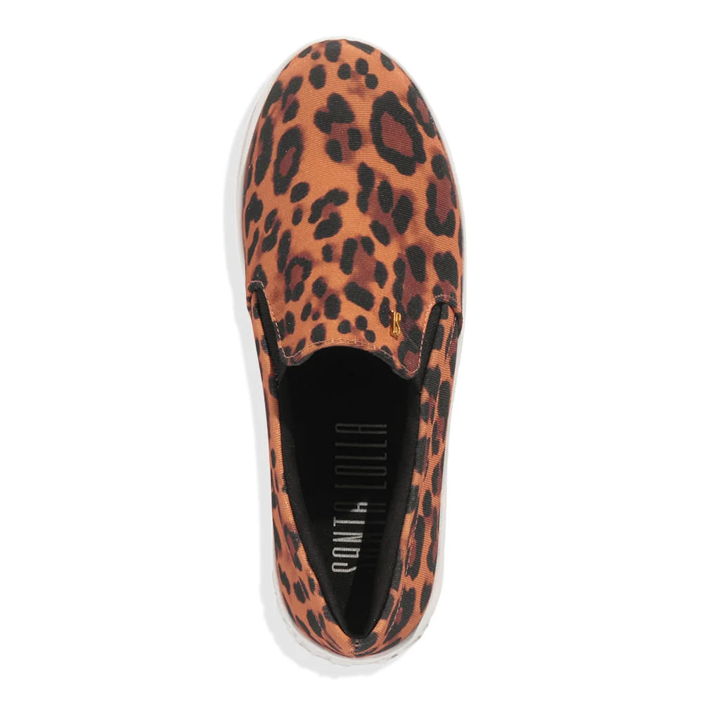 Tenis Slip On Animal Print Fabric Leopardo - vista 3 de 4