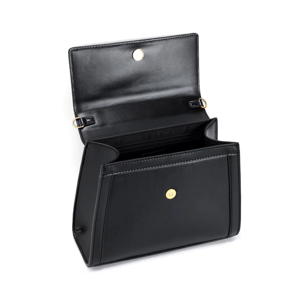 Bolsa Soft Preta Alça Transversal - vista 3 de 3