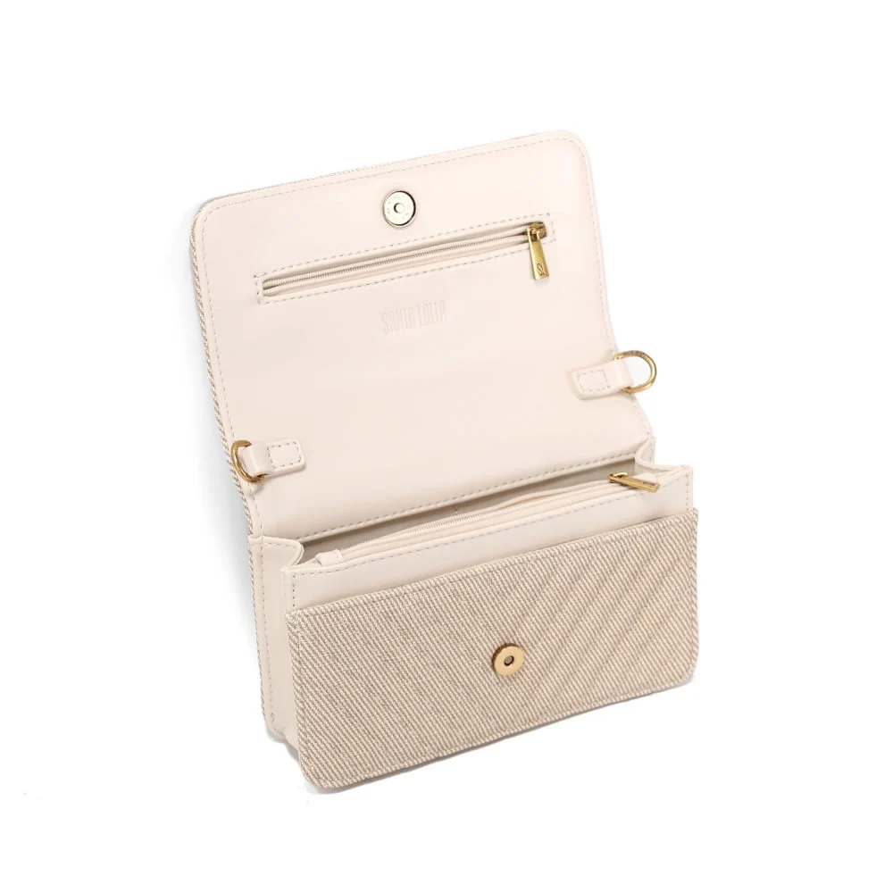 Bolsa Canvas Off White Alça Transversal - vista 3 de 3