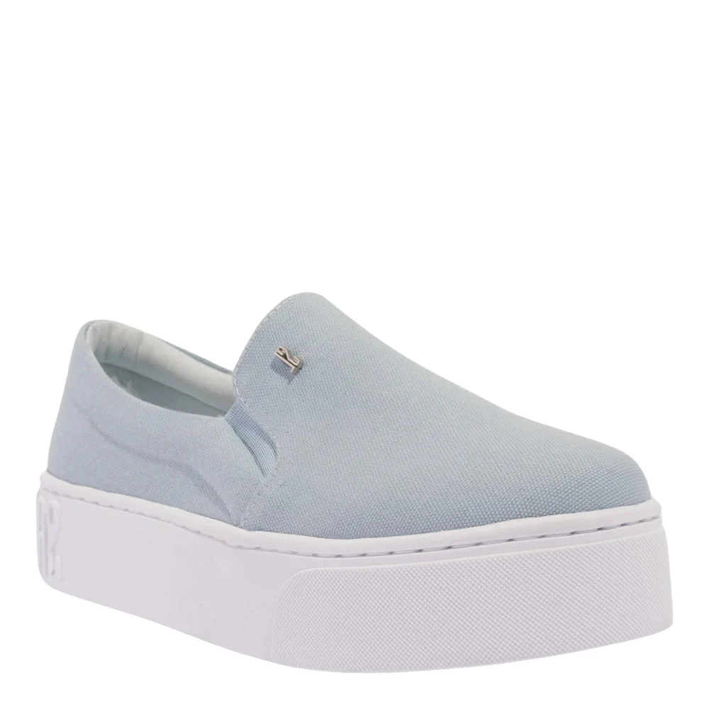 Tênis Slip On Flatform Lona Deserto Azul - vista 2 de 5