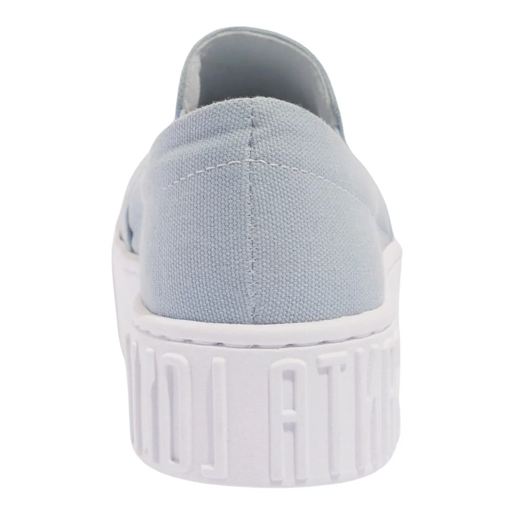 Tênis Slip On Flatform Lona Deserto Azul - vista 5 de 5