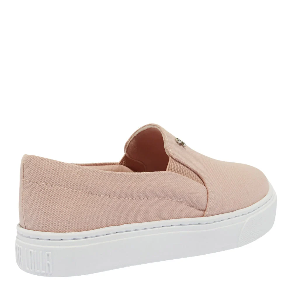 Tênis Slip On Lona Rosê - vista 4 de 5