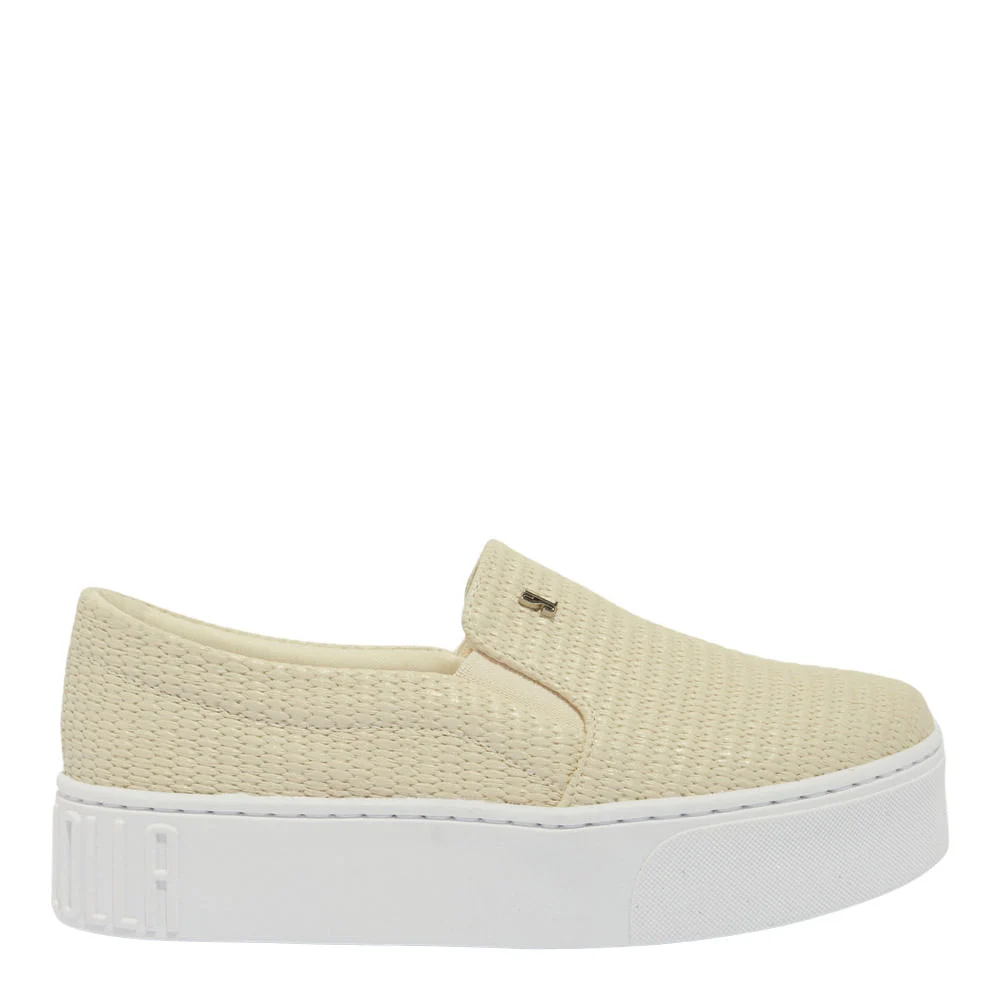 Tênis Slip On Flatform Bege - vista 1 de 5