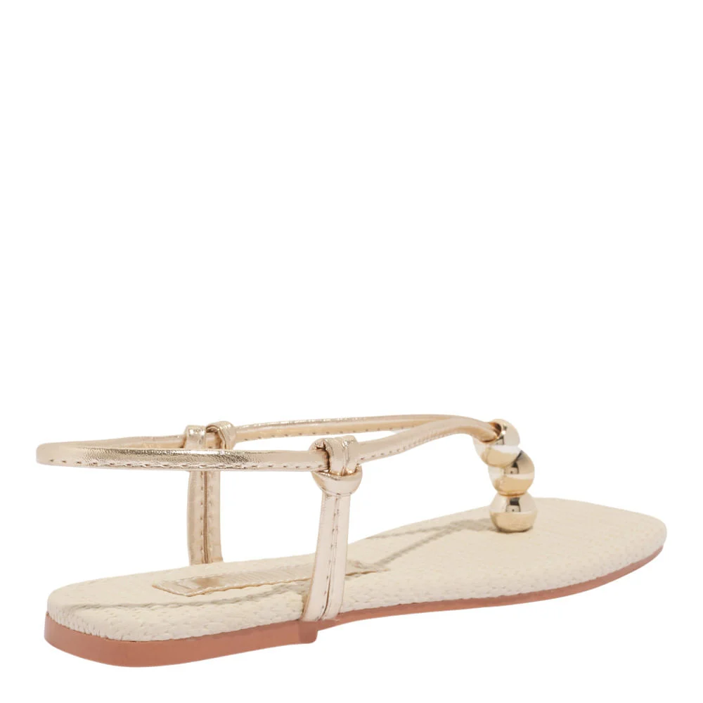 Rasteira napa soft ouro light - vista 4 de 4