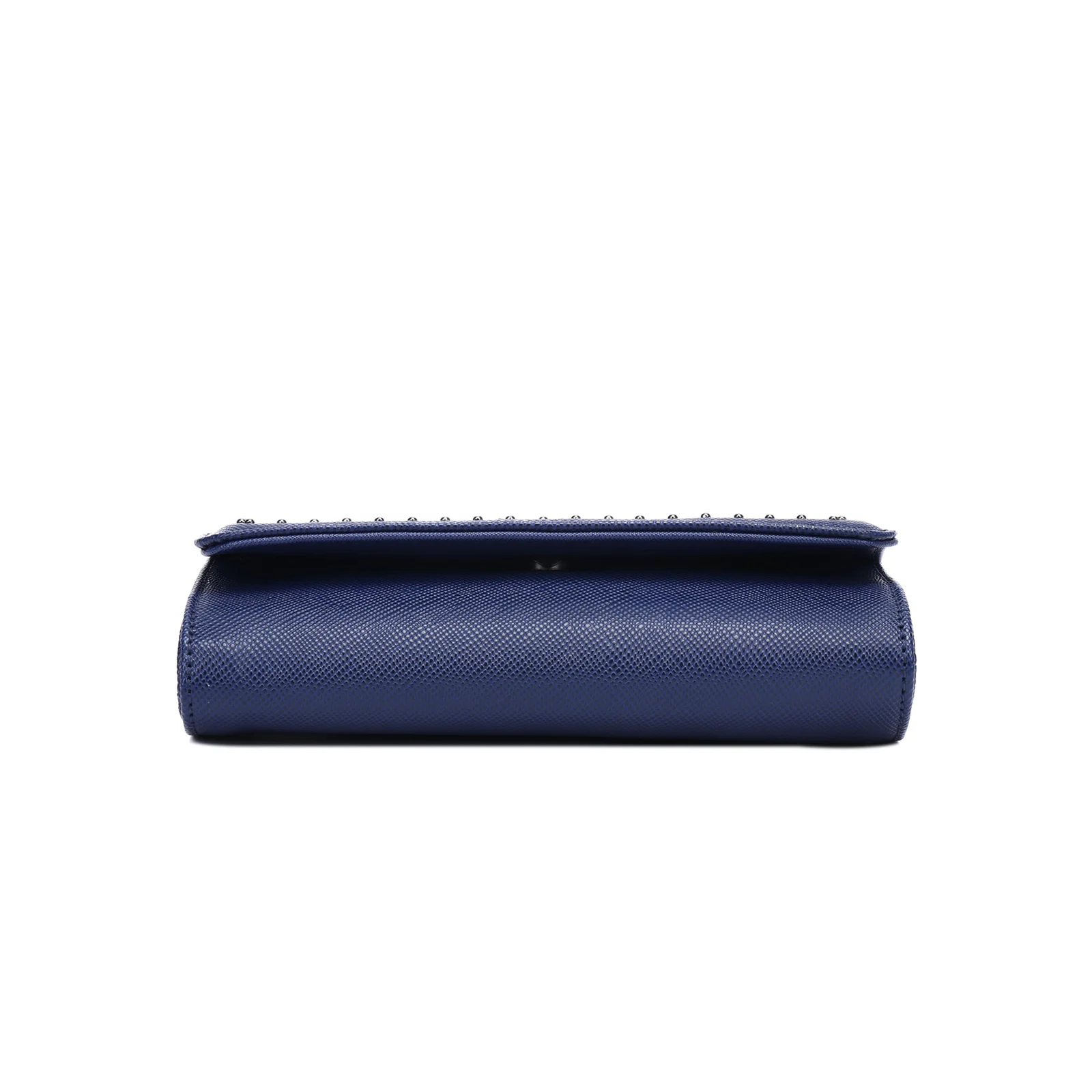 Bolsa Carteira Pequena Risco Azul Escuro Alça De Ombro - vista 4 de 4