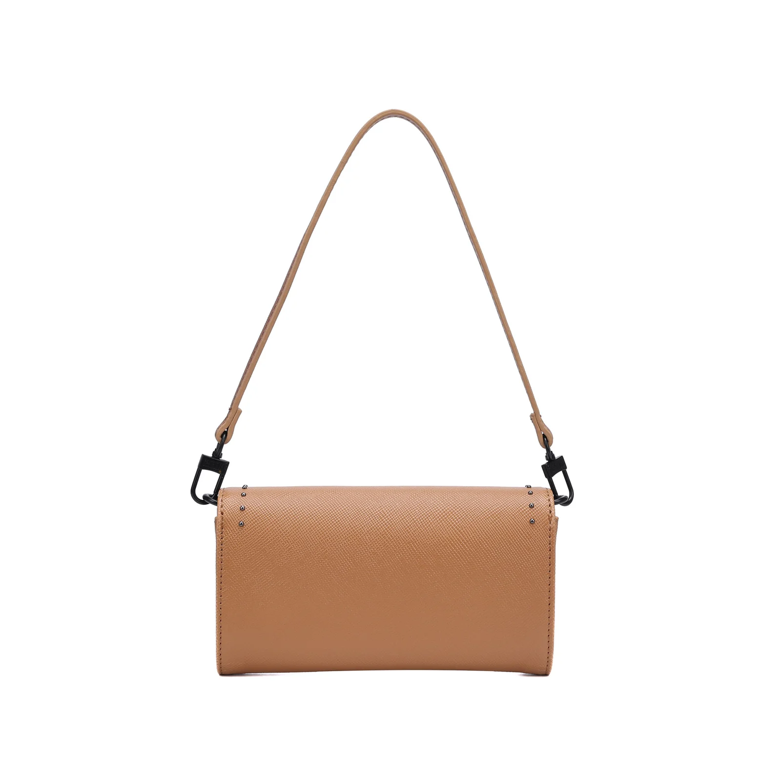 Bolsa Carteira Pequena Risco Caramelo Alça De Ombro - vista 3 de 4