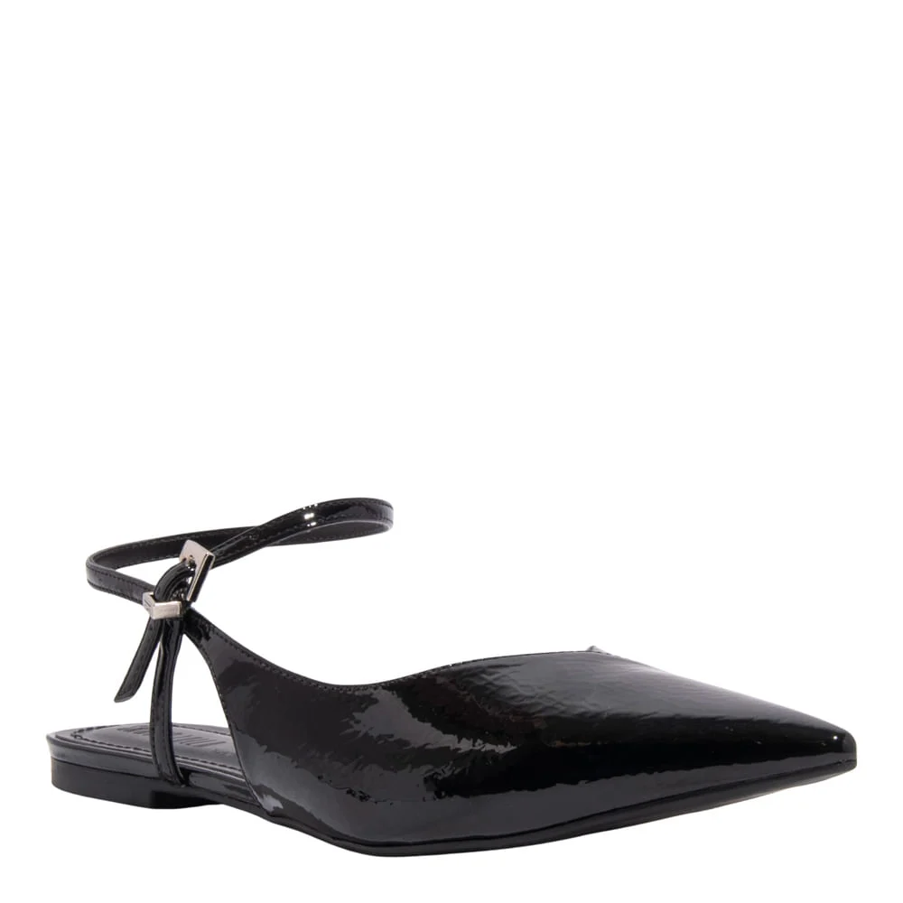 Sapatilha Bico Fino Preto Verniz Glossy - vista 2 de 4