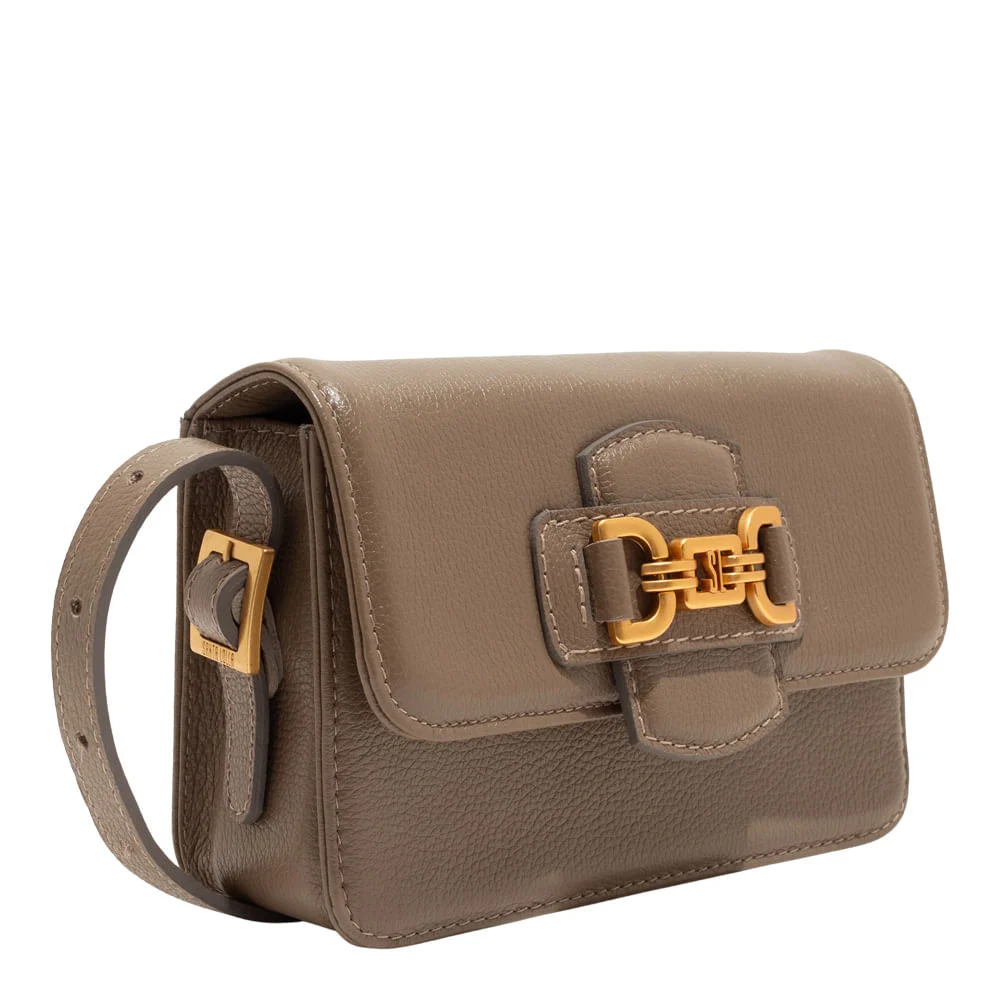 Bolsa Média Marrom Couro Floater Transversal Bridão - vista 2 de 3