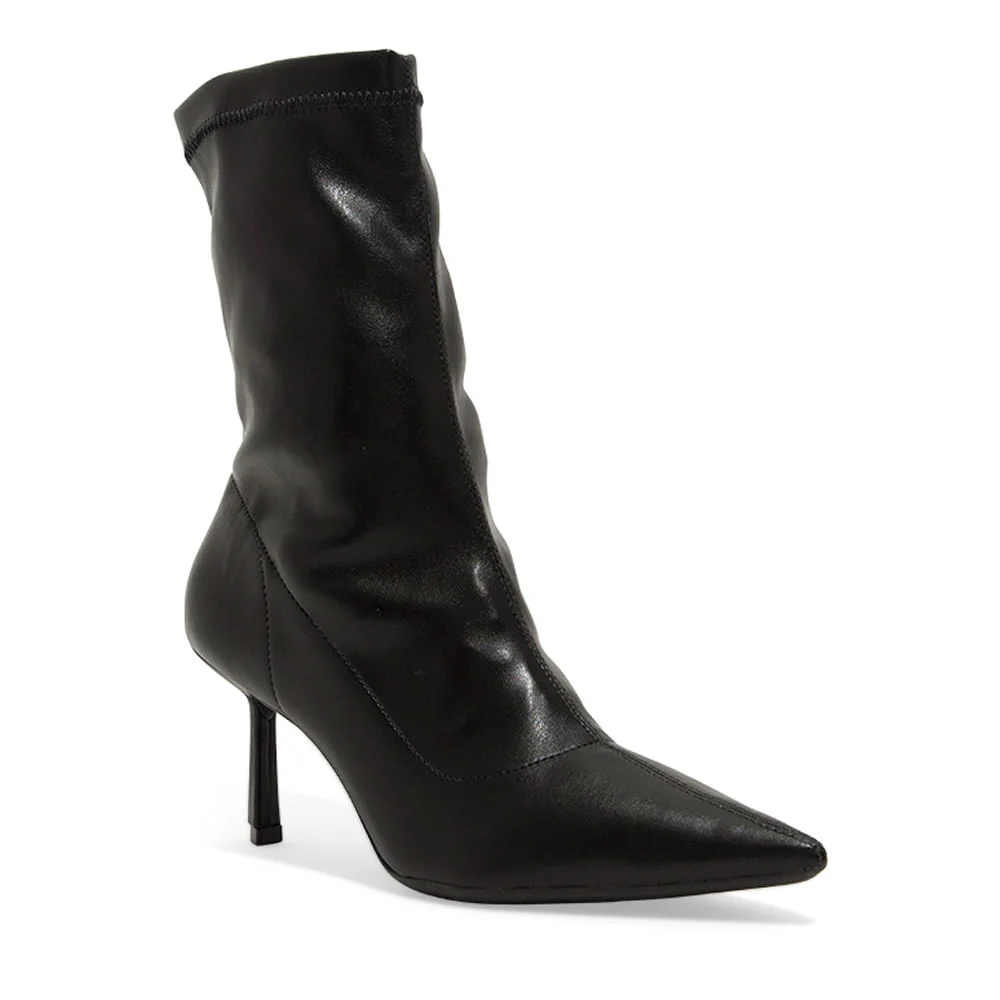 Bota Cano Médio Napa Stretch Preto - vista 2 de 3