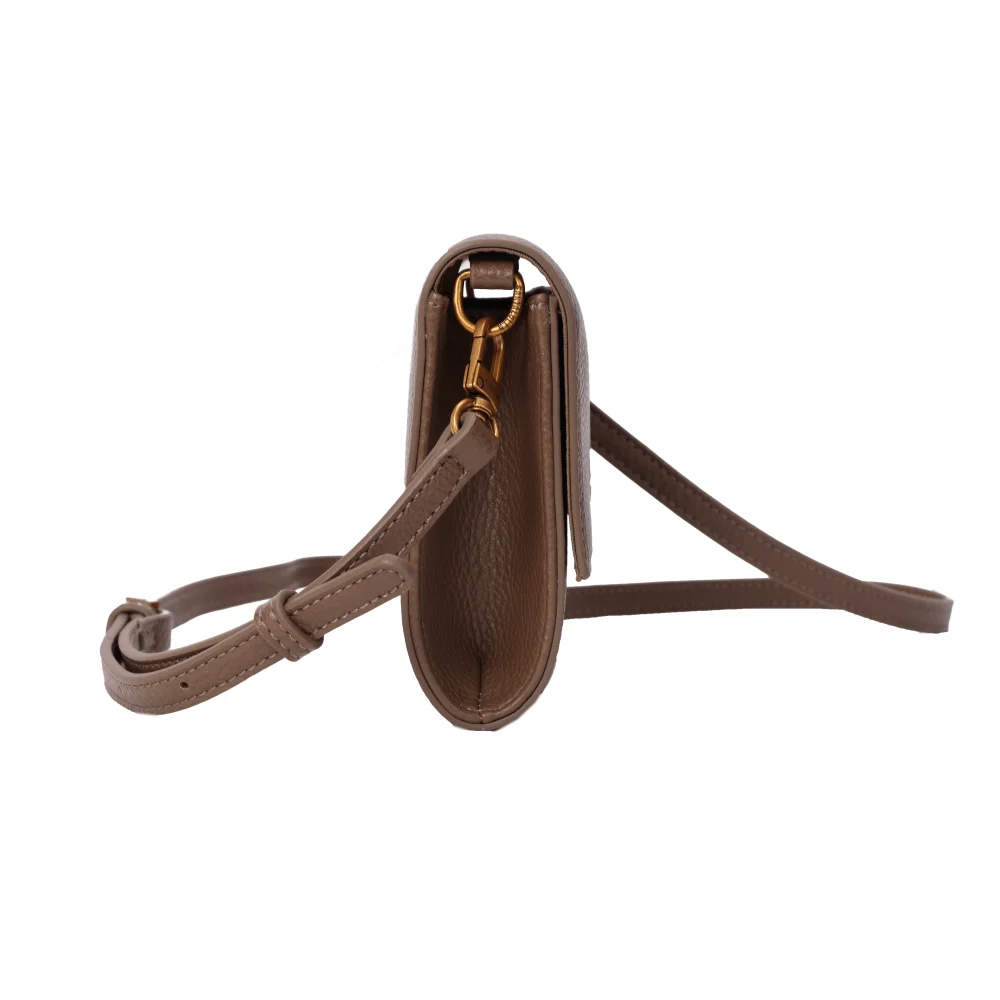 Bolsa Carteira Floater Marrom Alça Transversal - vista 3 de 5