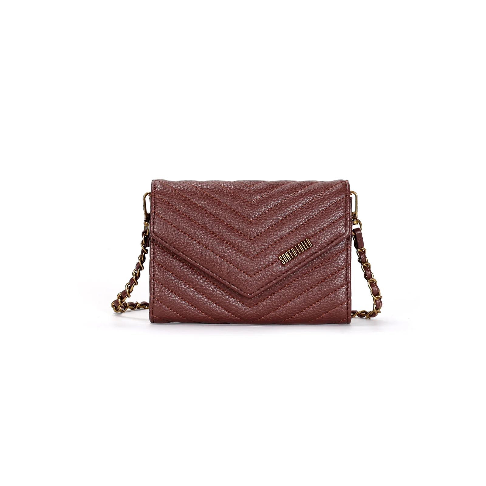 Bolsa Carteira Pequena Floater Marrom Alça Transversal - vista 1 de 3