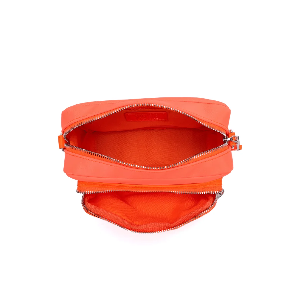 Bolsa Nylon Laranja Neon Alça Transversal - vista 5 de 5