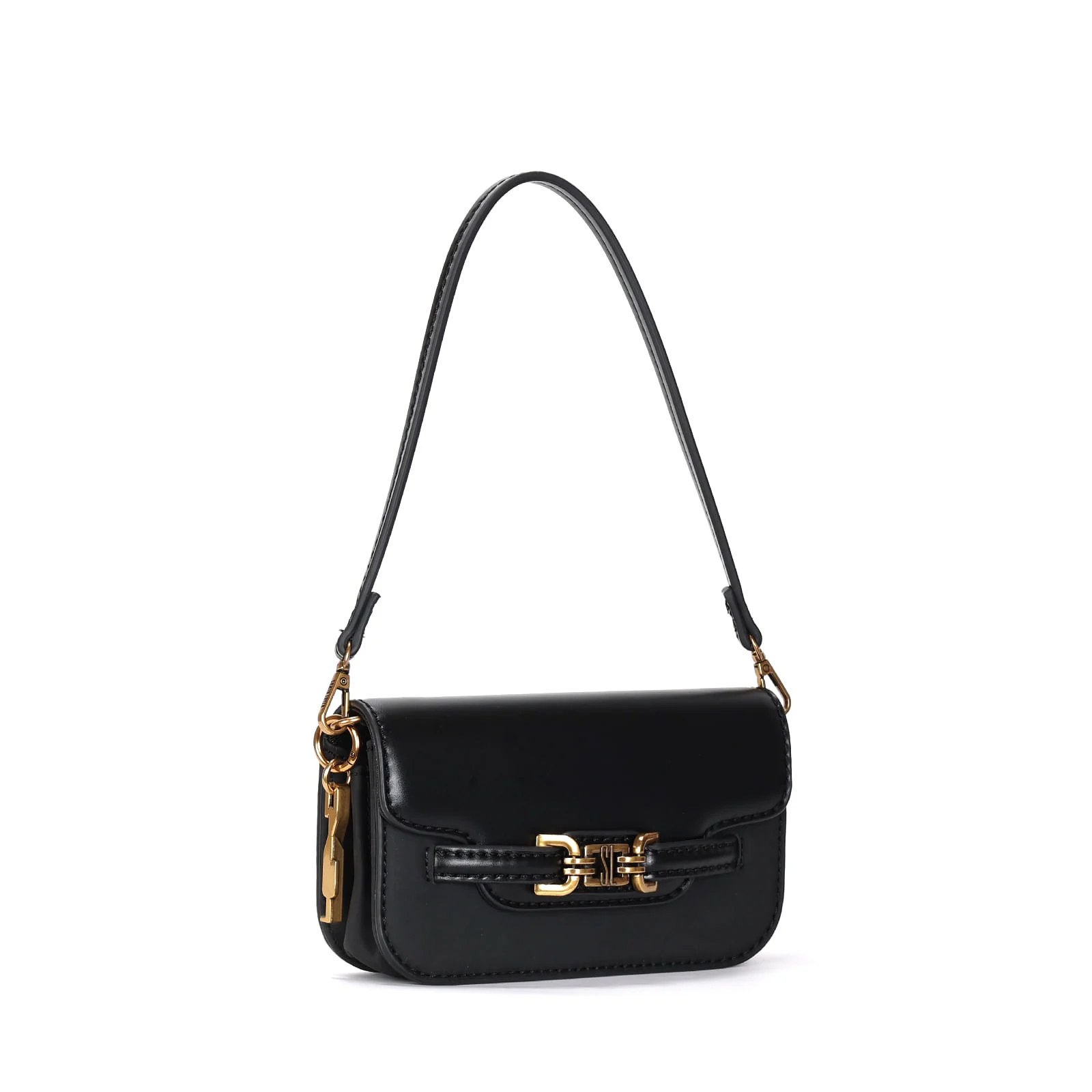 Bolsa Pequena Preta Alça De Ombro - vista 2 de 3