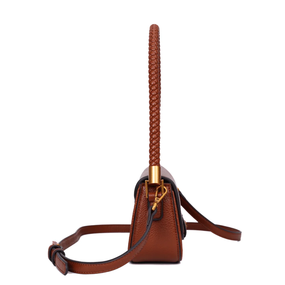 Bolsa Pequena Floater Marrom Alça De Ombro - vista 4 de 7