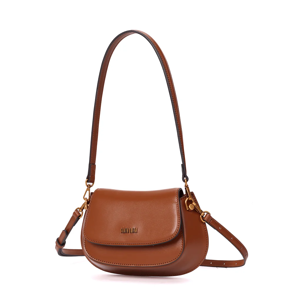 Bolsa Soft Marrom Alça De Ombro - vista 2 de 5