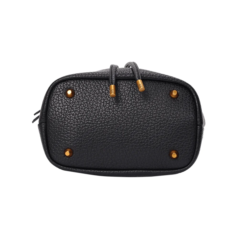 Bolsa Bucket Floater Preta Alça Transversal - vista 6 de 7