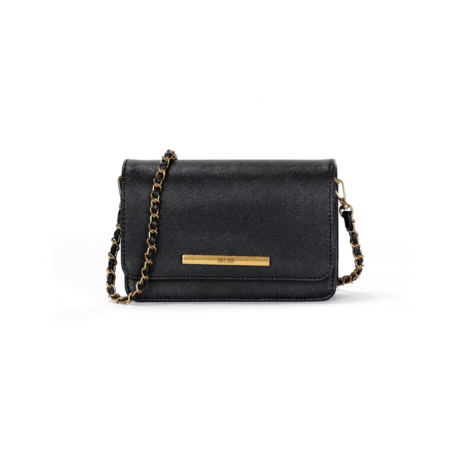 Bolsa Pequena Risco Preto Alça Transversal - vista 1 de 3