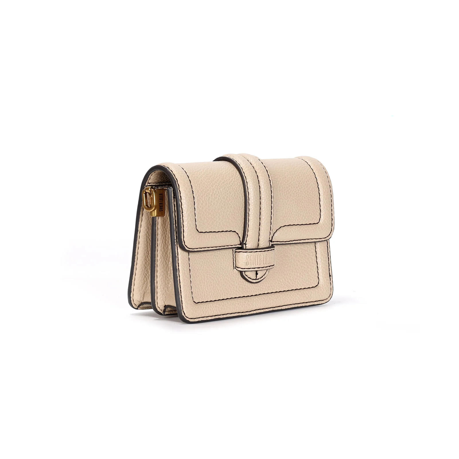 Bolsa Pequena Floater Bege Alça Transversal - vista 2 de 3