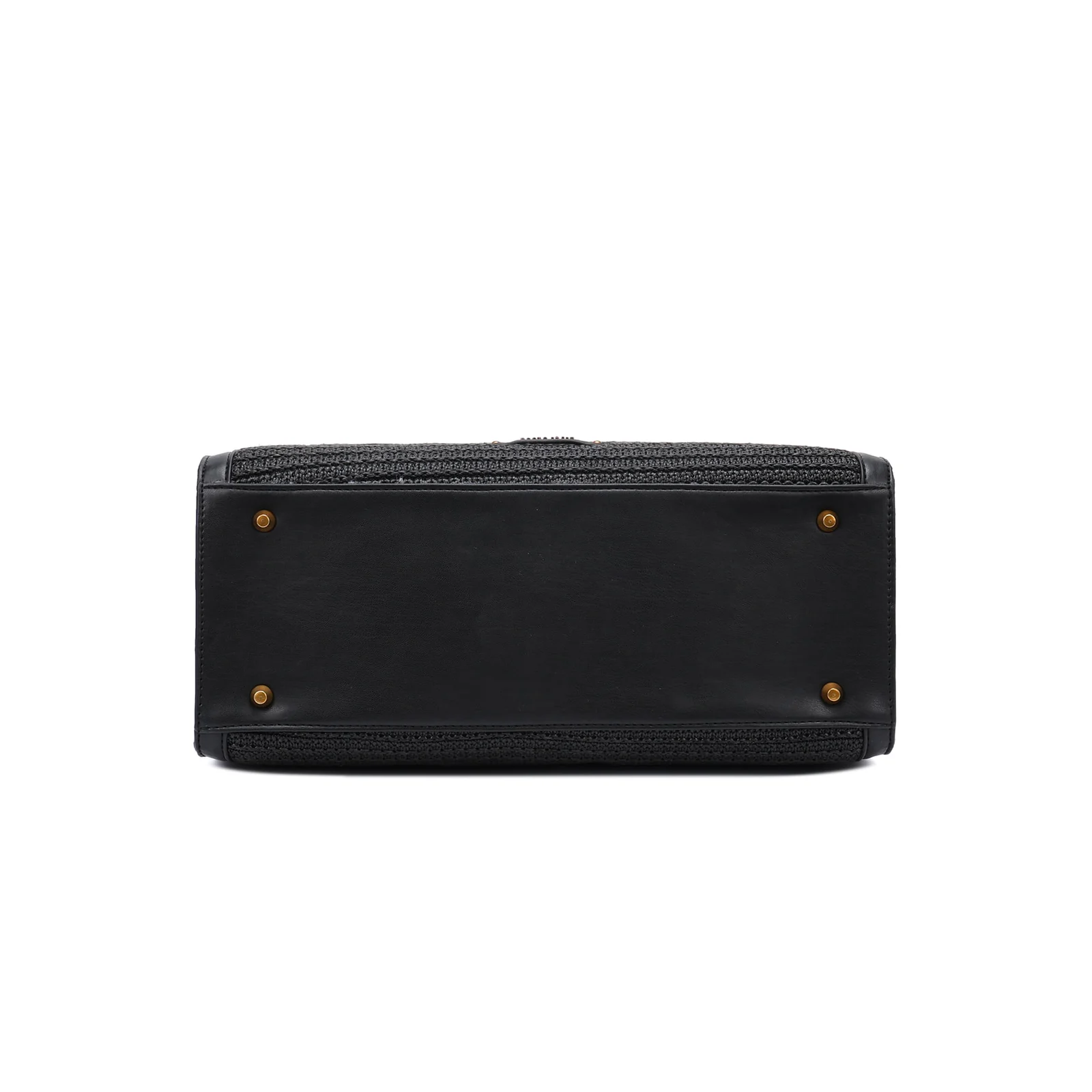 Bolsa Tote Tramado Preta Duas Alças - vista 4 de 5