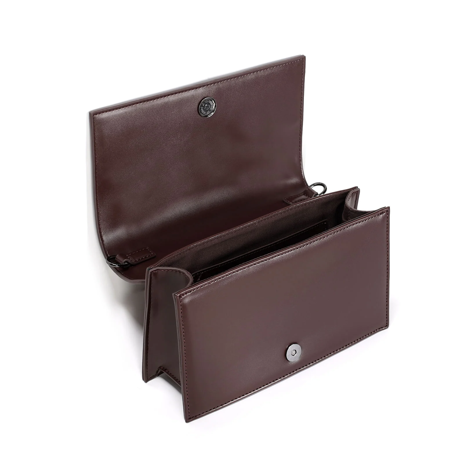 Bolsa Pequena Tramado Marrom Alça Transversal - vista 3 de 3
