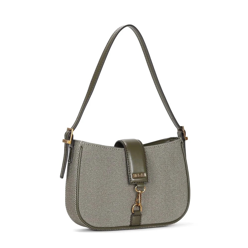 Bolsa Canvas Verde Alça De Ombro - vista 2 de 3