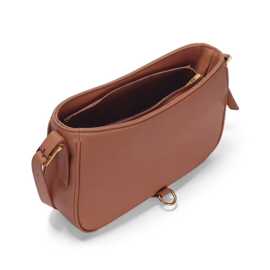Bolsa Soft Marrom Alça De Ombro - vista 3 de 3