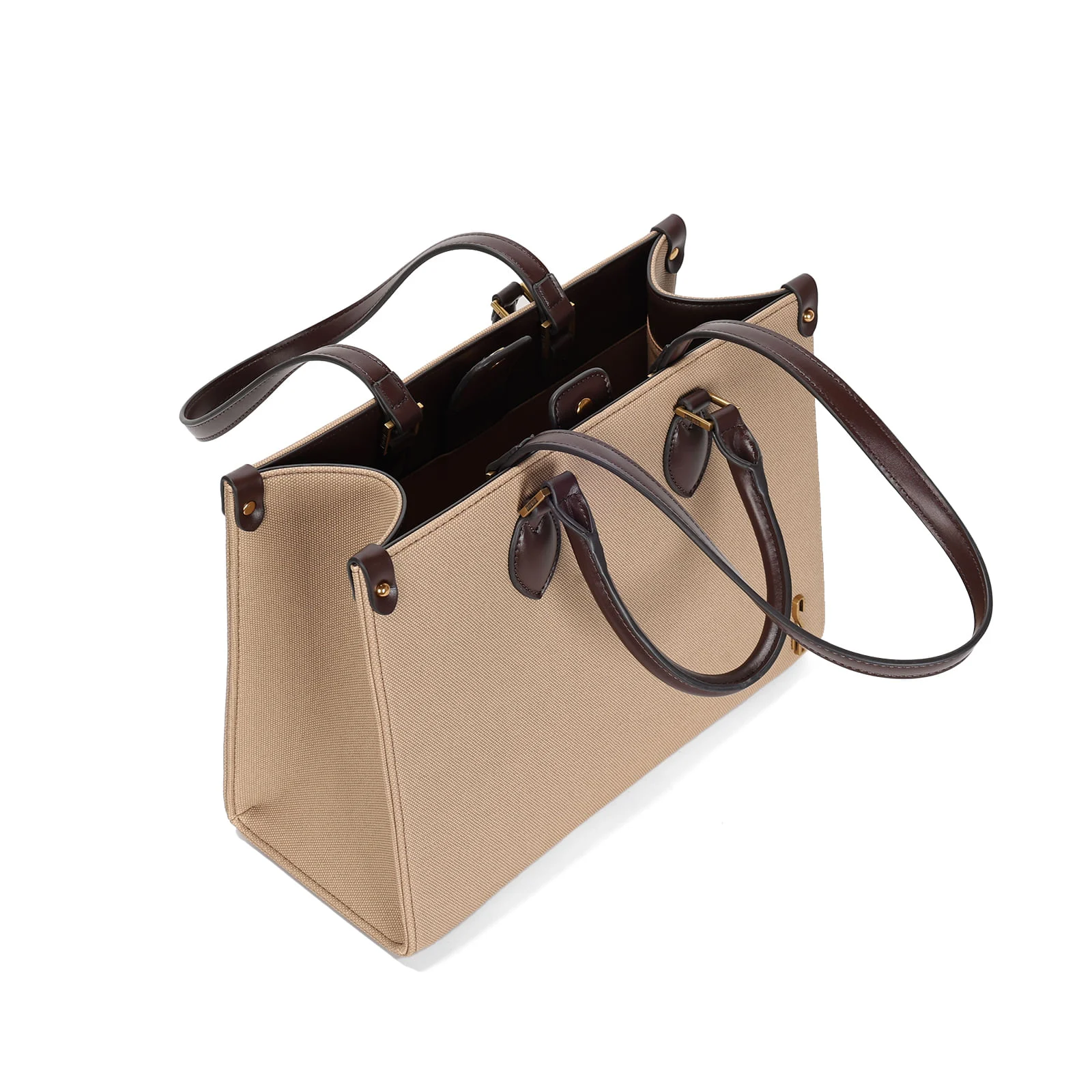 Bolsa Tote Canvas Bege Duas Alças - vista 3 de 3