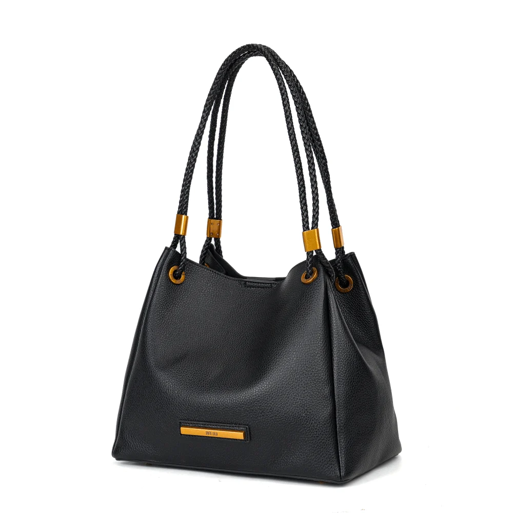Bolsa Floater Preta Alça De Ombro - vista 2 de 5